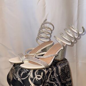 Elegant rhinestone Strappy Heels
